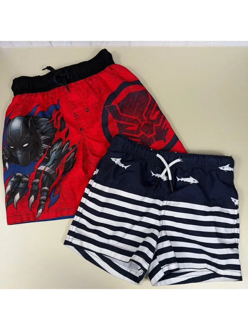 Boys 3T Swim & Shorts Bundle | Marvel, O’Neill, Sharks, Cloud Print | 9-Pieces